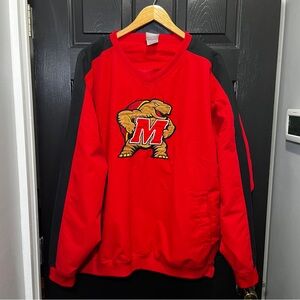 Maryland Terrapins Knights Apparel red/black windbreaker jacket adult size XL